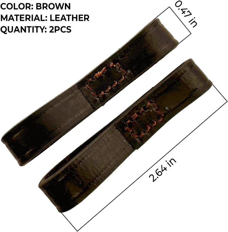 Bit Keepers Horse, Leather Bit Loops, English Bits for Horses, Fulmer Loops, Full Cheek Snaffle Bit Loops, Accessories for Horses