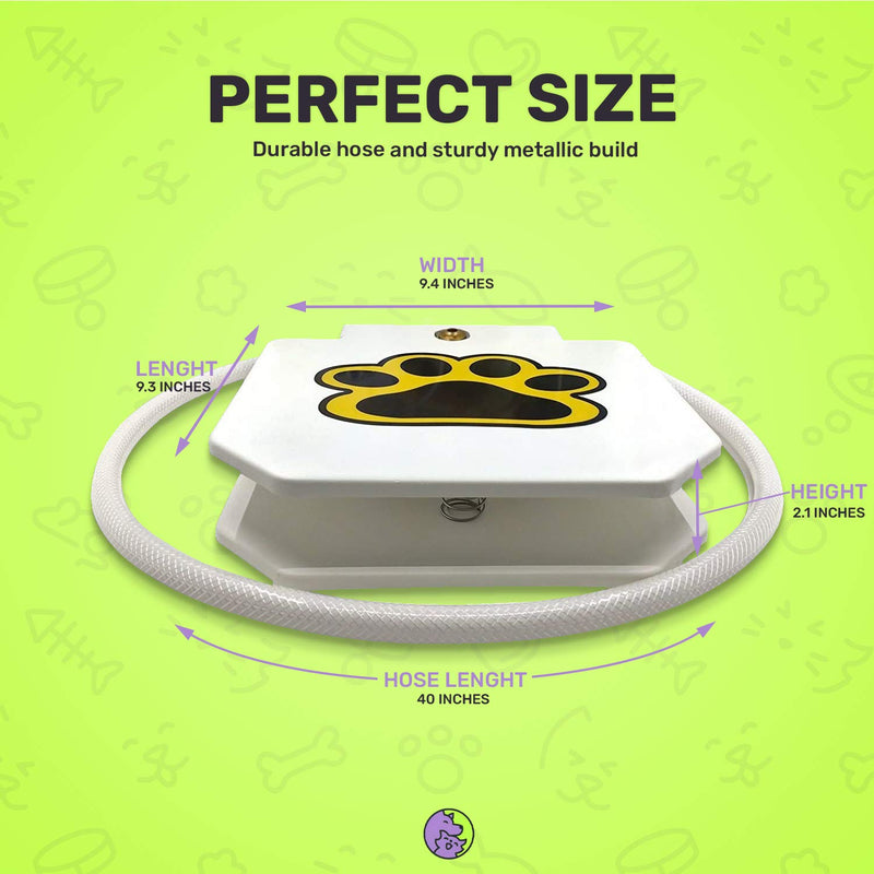 Dog Water Dispenser Pet Fountain - Upgraded 2024 Easy Paw Activated Dog Steps Eco-Friendly Pet Water Fountain with New Durable Leak-Proof Dog Bowl Hose Fresh Water Funny Dog Toys Keep Pets Cool