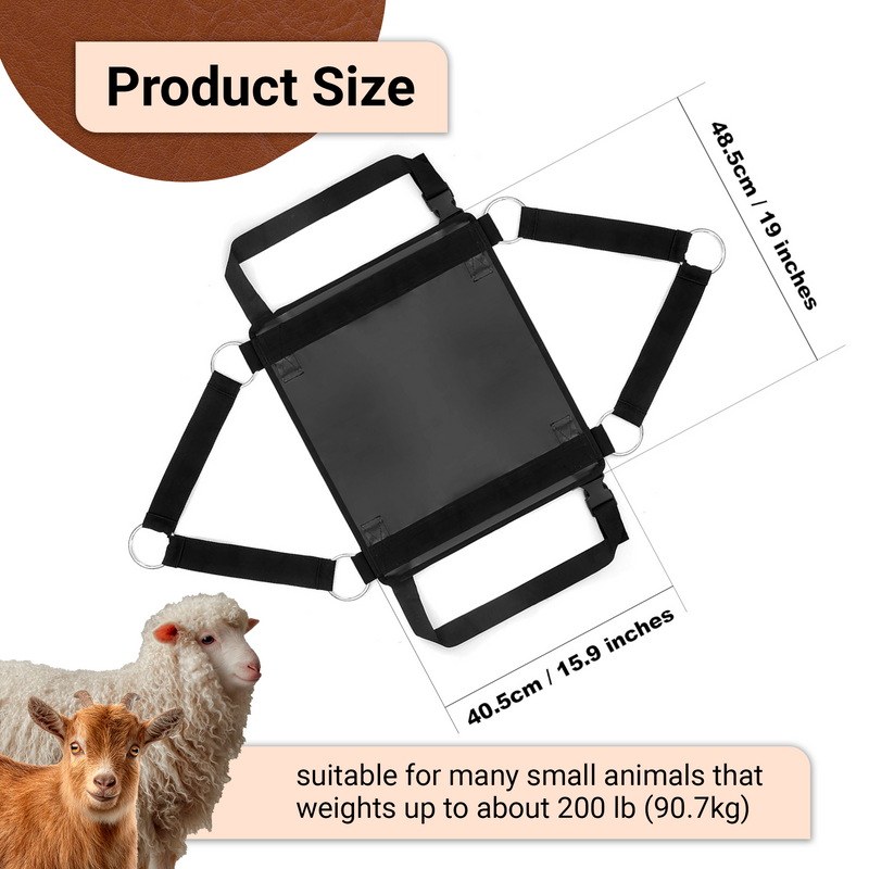 Calf Sling for Weighing 30"*25" inch, Up to 400 LB Assist Weight Scale for Baby Calf, Lamb, Alpaca, Dog