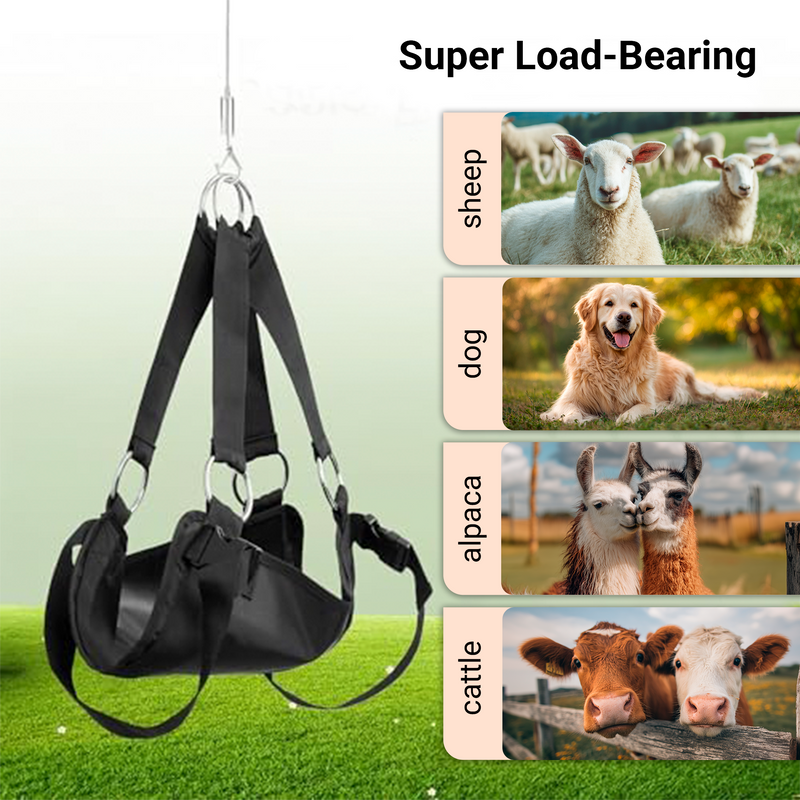 Calf Sling for Weighing 30"*25" inch, Up to 400 LB Assist Weight Scale for Baby Calf, Lamb, Alpaca, Dog
