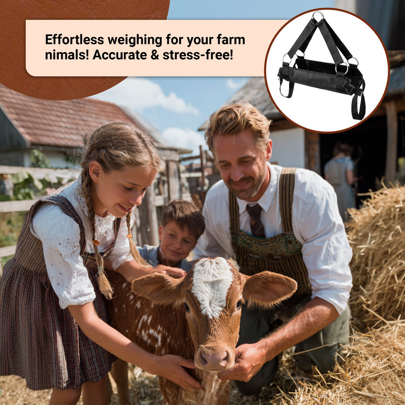Calf Sling for Weighing 30"*25" inch, Up to 400 LB Assist Weight Scale for Baby Calf, Lamb, Alpaca, Dog