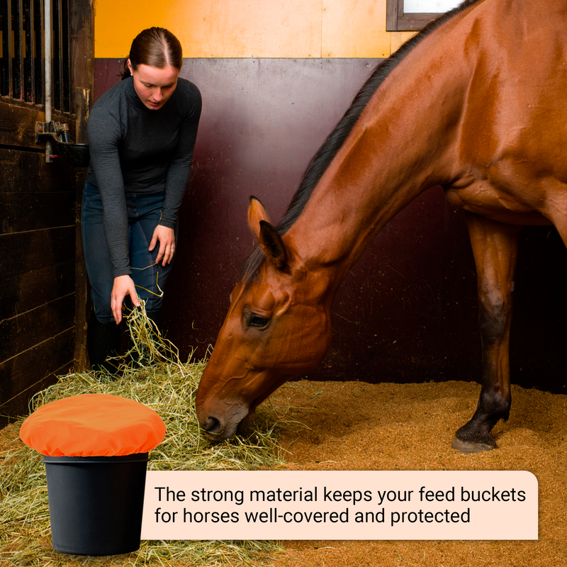 Horse Bucket Cover, Waterproof Feed Bucket Top 2-5 Gallon - 1 pc