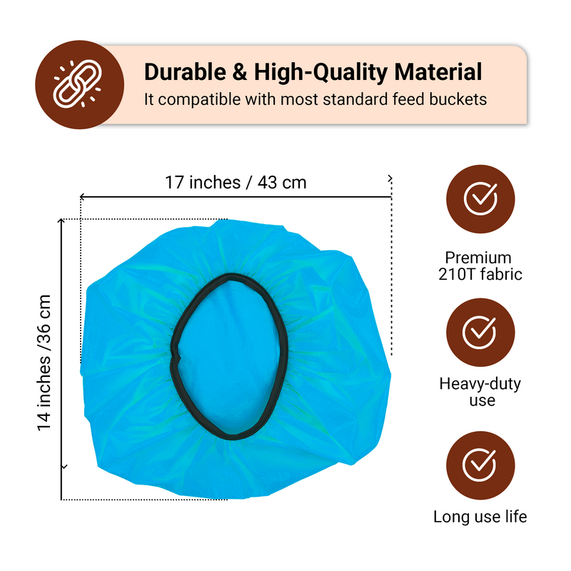 Horse Bucket Cover, Waterproof Feed Bucket Top 2-5 Gallon - 1 pc