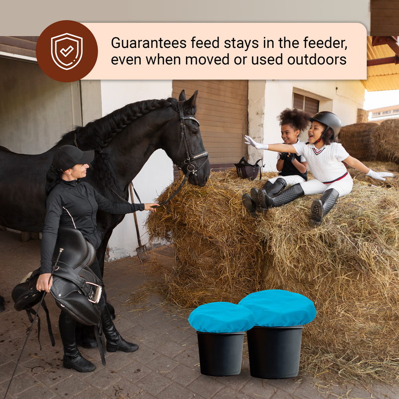 Horse Bucket Cover, Waterproof Feed Bucket Top 2-5 Gallon - 1 pc