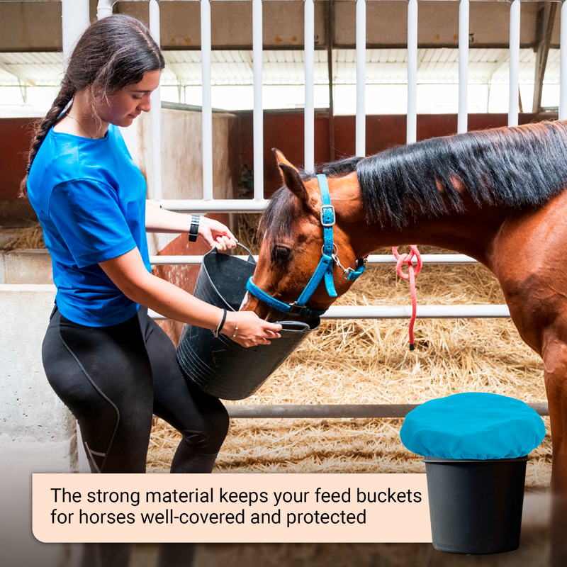Horse Bucket Cover, Waterproof Feed Bucket Top 2-5 Gallon - 1 pc