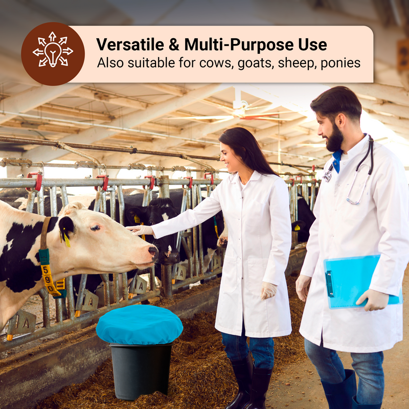 Horse Bucket Cover, Waterproof Feed Bucket Top 2-5 Gallon - 1 pc